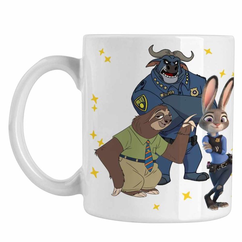 Casa si Gradina - Bucatarie si vesela - Cani si pahare - Cani si cesti - Cana Zootopia Iepure Politist Judy CoolTrend, alba, 330ml - Infinity.ro