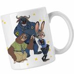 Casa si Gradina - Bucatarie si vesela - Cani si pahare - Cani si cesti - Cana Zootopia Iepure Politist Judy CoolTrend, alba, 330ml - Infinity.ro