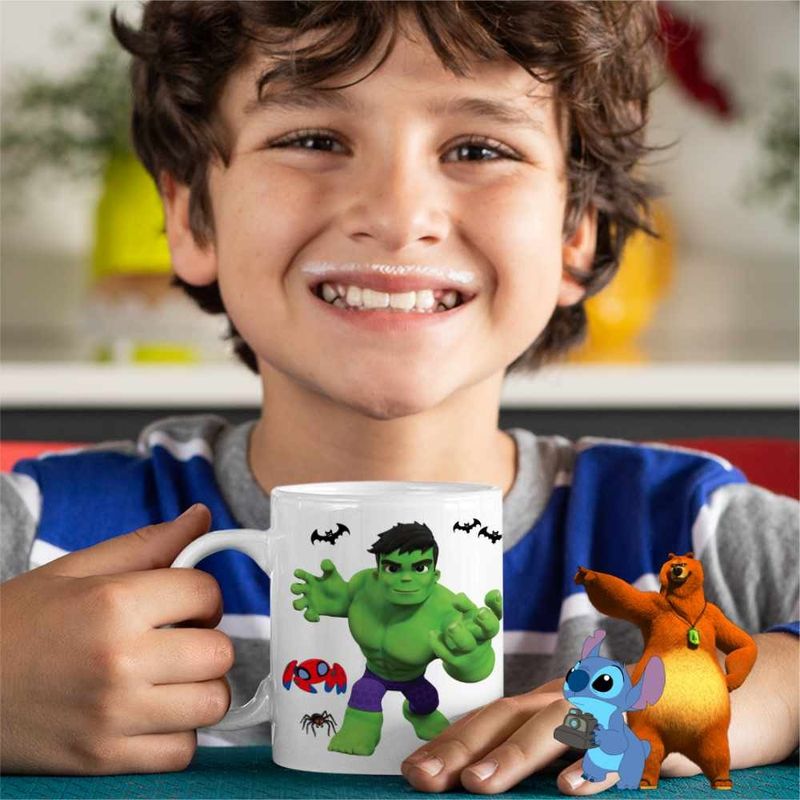Casa si Gradina - Bucatarie si vesela - Cani si pahare - Cani si cesti - Cana Hulk Paienjenel Marvel CoolTrend, alba, 330ml - Infinity.ro