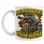 Casa si Gradina - Bucatarie si vesela - Cani si pahare - Cani si cesti - Cana Crocodilo Bombardino Brainrot CoolTrend, alba, 330ml - Infinity.ro