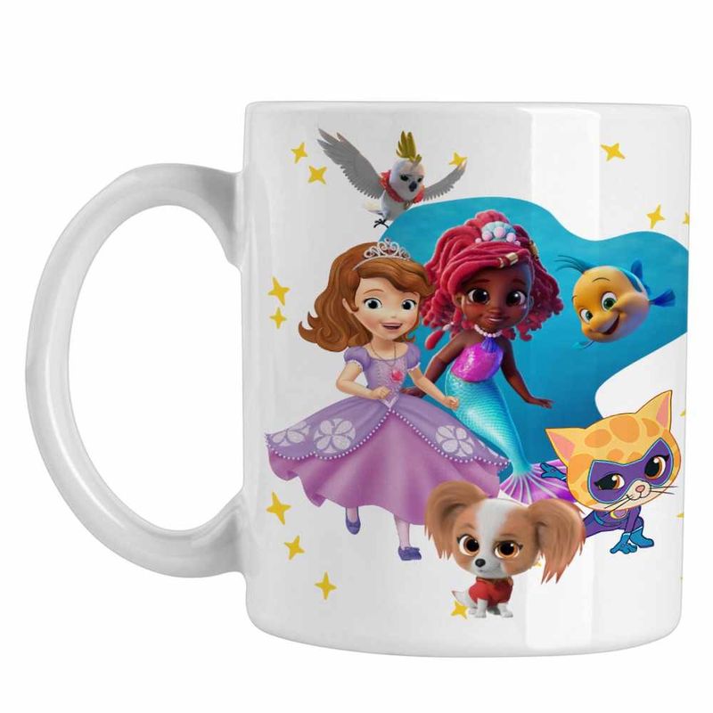 Casa si Gradina - Bucatarie si vesela - Cani si pahare - Cani si cesti - Cana Sofia Ariel Sclipi Super Pisicute CoolTrend, alba, 330ml - Infinity.ro