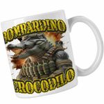 Casa si Gradina - Bucatarie si vesela - Cani si pahare - Cani si cesti - Cana Crocodilo Bombardino Brainrot CoolTrend, alba, 330ml - Infinity.ro
