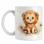Casa si Gradina - Bucatarie si vesela - Cani si pahare - Cani si cesti - Cana Leu Baby Zodiac Horoscop Leo Astrologie CoolTrend, alba, 330ml - Infinity.ro