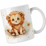 Casa si Gradina - Bucatarie si vesela - Cani si pahare - Cani si cesti - Cana Leu Baby Zodiac Horoscop Leo Astrologie CoolTrend, alba, 330ml - Infinity.ro