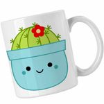 Casa si Gradina - Bucatarie si vesela - Cani si pahare - Cani si cesti - Cana Squishmallows Cactus Ghiveci CoolTrend, alba, 330ml - Infinity.ro
