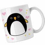 Casa si Gradina - Bucatarie si vesela - Cani si pahare - Cani si cesti - Cana Squishmallows Pinguin Antartica CoolTrend, alba, 330ml - Infinity.ro