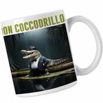 Casa si Gradina - Bucatarie si vesela - Cani si pahare - Cani si cesti - Cana Don Coccodrillo Italian Meme Brainrot Brain Rot CoolTrend, alba, 330ml - Infinity.ro