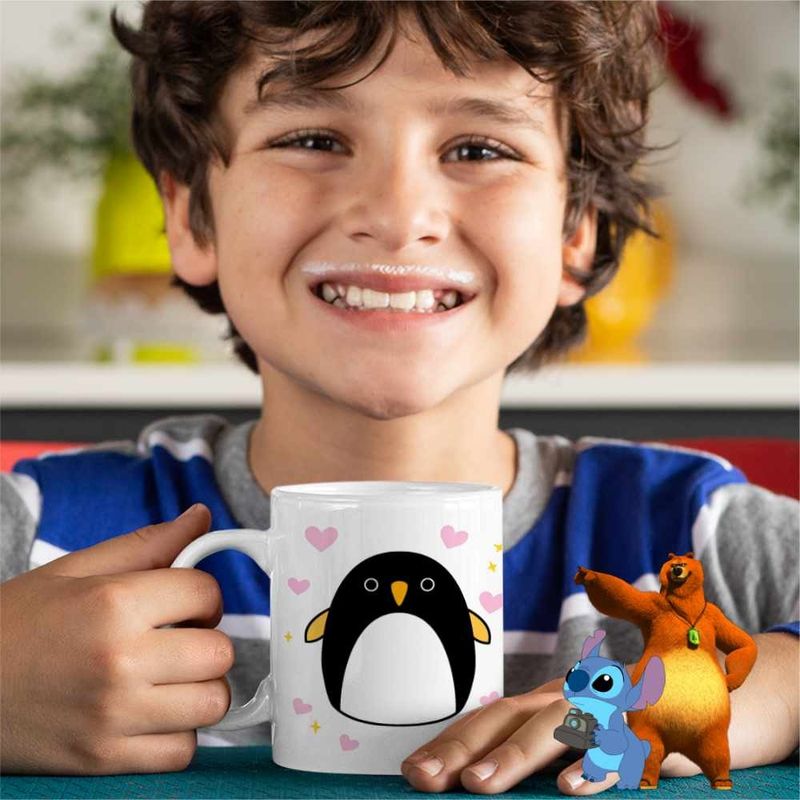 Casa si Gradina - Bucatarie si vesela - Cani si pahare - Cani si cesti - Cana Squishmallows Pinguin Antartica CoolTrend, alba, 330ml - Infinity.ro