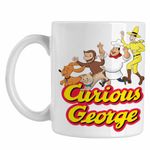 Casa si Gradina - Bucatarie si vesela - Cani si pahare - Cani si cesti - Cana Curious George Gradina Zoologica Cimpanzeu CoolTrend, alba, 330ml - Infinity.ro