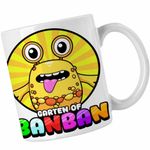 Casa si Gradina - Bucatarie si vesela - Cani si pahare - Cani si cesti - Cana Gradina lui Banban Yellow Mars CoolTrend, alba, 330ml - Infinity.ro