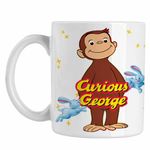 Casa si Gradina - Bucatarie si vesela - Cani si pahare - Cani si cesti - Cana Curiosul George Maimuta Zoo CoolTrend, alba, 330ml - Infinity.ro