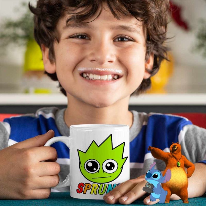 Casa si Gradina - Bucatarie si vesela - Cani si pahare - Cani si cesti - Cana Sprunki Lime Song Music Game CoolTrend, alba, 330ml - Infinity.ro