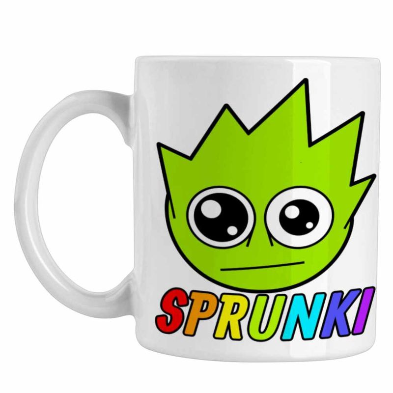 Casa si Gradina - Bucatarie si vesela - Cani si pahare - Cani si cesti - Cana Sprunki Lime Song Music Game CoolTrend, alba, 330ml - Infinity.ro