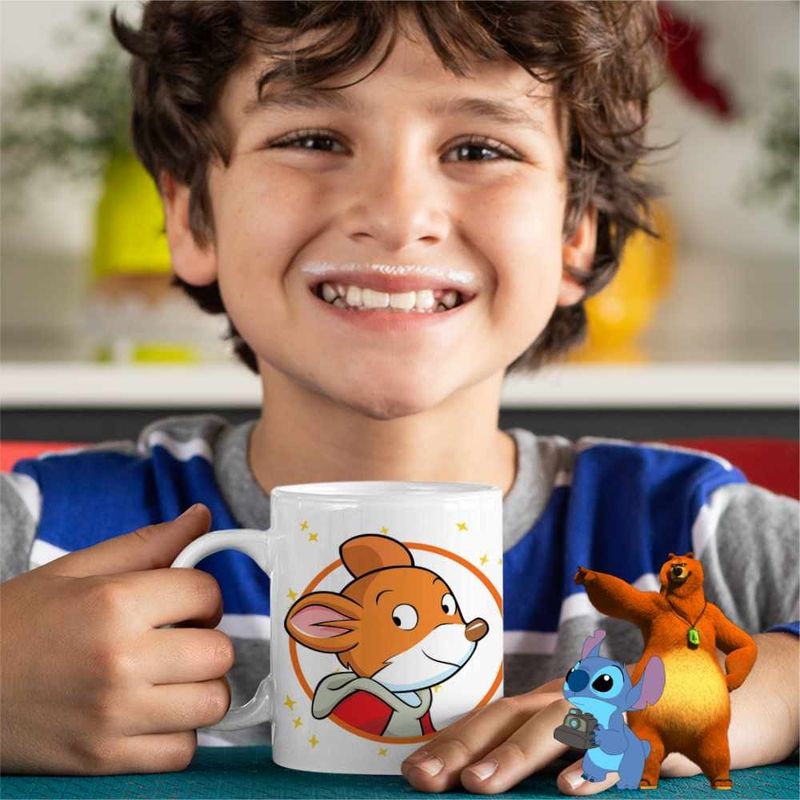 Casa si Gradina - Bucatarie si vesela - Cani si pahare - Cani si cesti - Cana Benjamin Geronimo Stilton CoolTrend, alba, 330ml - Infinity.ro