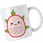 Casa si Gradina - Bucatarie si vesela - Cani si pahare - Cani si cesti - Cana Squishmallows Capsuna Squis Squad CoolTrend, alba, 330ml - Infinity.ro