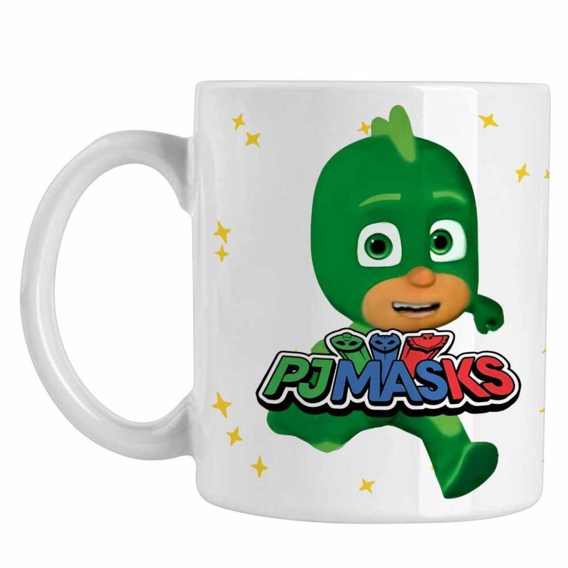 Casa si Gradina - Bucatarie si vesela - Cani si pahare - Cani si cesti - Cana Eroii Pijama Gekko Pjmasks CoolTrend, alba, 330ml - Infinity.ro