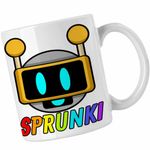 Casa si Gradina - Bucatarie si vesela - Cani si pahare - Cani si cesti - Cana Sprunki Fun Bot Song Music Game CoolTrend, alba, 330ml - Infinity.ro