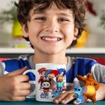 Casa si Gradina - Bucatarie si vesela - Cani si pahare - Cani si cesti - Cana Maimuta George Roblox Labubu Sonic CoolTrend, alba, 330ml - Infinity.ro