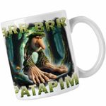 Casa si Gradina - Bucatarie si vesela - Cani si pahare - Cani si cesti - Cana Brr Brr Patapim Meme Brainrot Italian CoolTrend, alba, 330ml - Infinity.ro