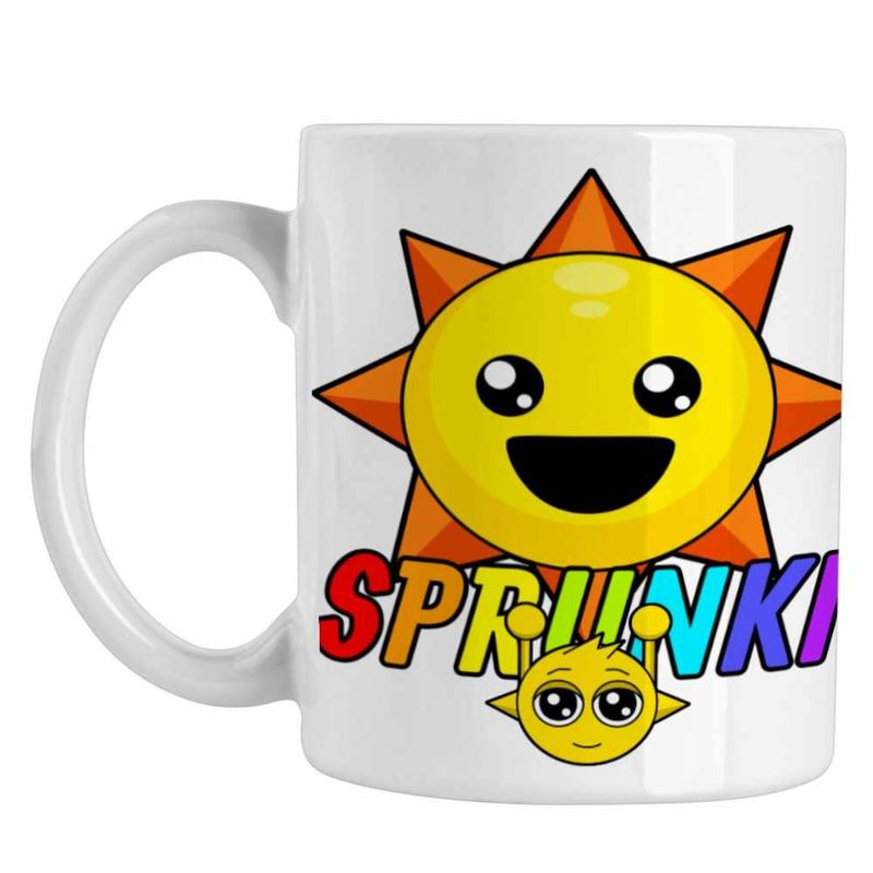 Casa si Gradina - Bucatarie si vesela - Cani si pahare - Cani si cesti - Cana Sprunki Sun Fun Music Game CoolTrend, alba, 330ml - Infinity.ro