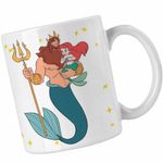 Casa si Gradina - Bucatarie si vesela - Cani si pahare - Cani si cesti - Cana Triton Mica Sirena Ariel CoolTrend, alba, 330ml - Infinity.ro
