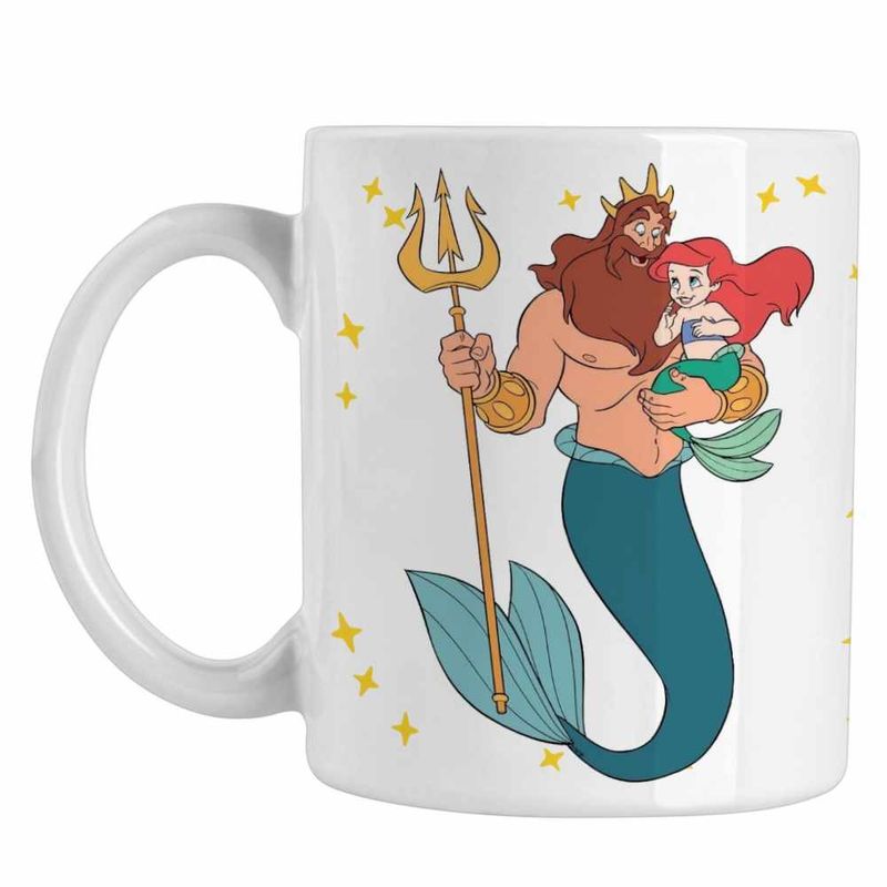 Casa si Gradina - Bucatarie si vesela - Cani si pahare - Cani si cesti - Cana Triton Mica Sirena Ariel CoolTrend, alba, 330ml - Infinity.ro