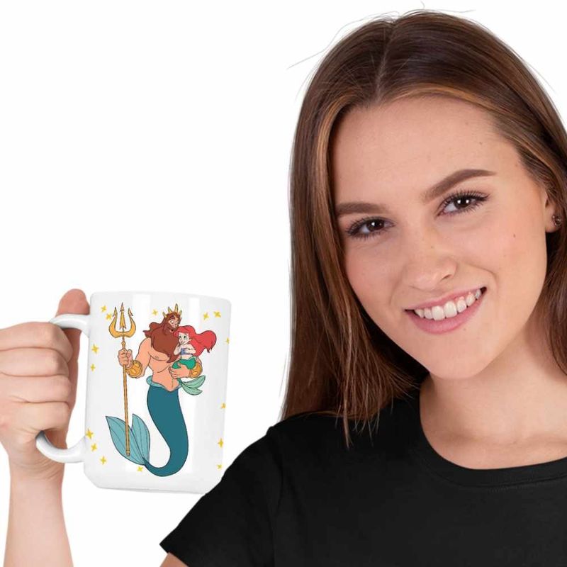 Casa si Gradina - Bucatarie si vesela - Cani si pahare - Cani si cesti - Cana Triton Mica Sirena Ariel CoolTrend, alba, 330ml - Infinity.ro