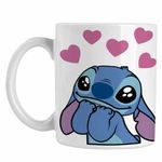 Casa si Gradina - Bucatarie si vesela - Cani si pahare - Cani si cesti - Cana Stich I Love You Valentines Day Dragobete CoolTrend, alba, 330ml - Infinity.ro