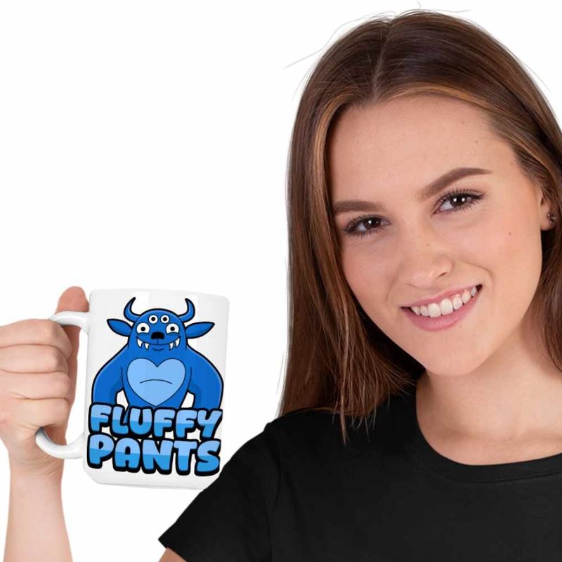 Casa si Gradina - Bucatarie si vesela - Cani si pahare - Cani si cesti - Cana Banban Fluffy Pants Desene CoolTrend, alba, 330ml - Infinity.ro