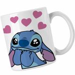 Casa si Gradina - Bucatarie si vesela - Cani si pahare - Cani si cesti - Cana Stich I Love You Valentines Day Dragobete CoolTrend, alba, 330ml - Infinity.ro
