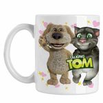 Casa si Gradina - Bucatarie si vesela - Cani si pahare - Cani si cesti - Cana Ben Talking Tom Best Friends CoolTrend, alba, 330ml - Infinity.ro