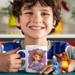 Casa si Gradina - Bucatarie si vesela - Cani si pahare - Cani si cesti - Cana Printesa Sofia Intai, Sofia the First CoolTrend, alba, 330ml - Infinity.ro