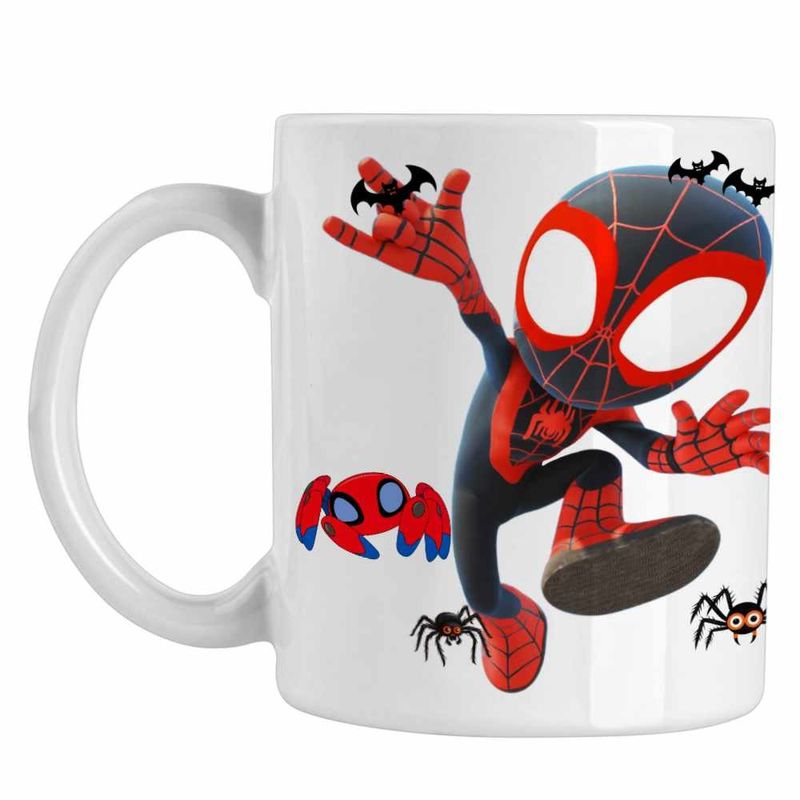 Casa si Gradina - Bucatarie si vesela - Cani si pahare - Cani si cesti - Cana Spin Miles Morales Marvel CoolTrend, alba, 330ml - Infinity.ro