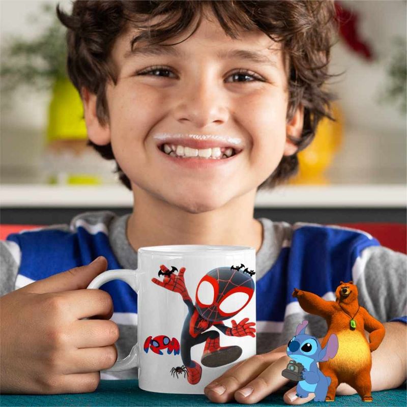 Casa si Gradina - Bucatarie si vesela - Cani si pahare - Cani si cesti - Cana Spin Miles Morales Marvel CoolTrend, alba, 330ml - Infinity.ro
