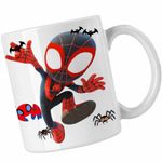 Casa si Gradina - Bucatarie si vesela - Cani si pahare - Cani si cesti - Cana Spin Miles Morales Marvel CoolTrend, alba, 330ml - Infinity.ro