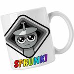 Casa si Gradina - Bucatarie si vesela - Cani si pahare - Cani si cesti - Cana Sprunki Beats Square Music Game CoolTrend, alba, 330ml - Infinity.ro