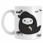 Casa si Gradina - Bucatarie si vesela - Cani si pahare - Cani si cesti - Cana Squishmallows Moartea cu coasa CoolTrend, alba, 330ml - Infinity.ro