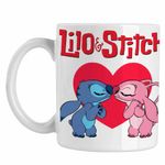 Casa si Gradina - Bucatarie si vesela - Cani si pahare - Cani si cesti - Cana Stich Angel Love Stitch Valentines Day Dragobete CoolTrend, alba, 330ml - Infinity.ro