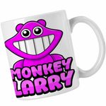 Casa si Gradina - Bucatarie si vesela - Cani si pahare - Cani si cesti - Cana Banban Monkey Larry Garden  CoolTrend, alba, 330ml - Infinity.ro