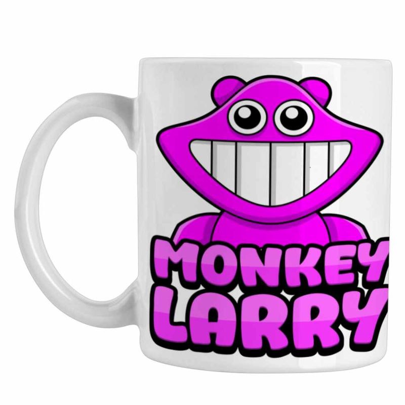 Casa si Gradina - Bucatarie si vesela - Cani si pahare - Cani si cesti - Cana Banban Monkey Larry Garden  CoolTrend, alba, 330ml - Infinity.ro