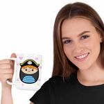 Casa si Gradina - Bucatarie si vesela - Cani si pahare - Cani si cesti - Cana Squishmallows Pirat Marinar CoolTrend, alba, 330ml - Infinity.ro