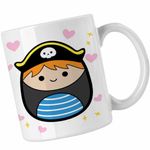 Casa si Gradina - Bucatarie si vesela - Cani si pahare - Cani si cesti - Cana Squishmallows Pirat Marinar CoolTrend, alba, 330ml - Infinity.ro