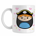 Casa si Gradina - Bucatarie si vesela - Cani si pahare - Cani si cesti - Cana Squishmallows Pirat Marinar CoolTrend, alba, 330ml - Infinity.ro