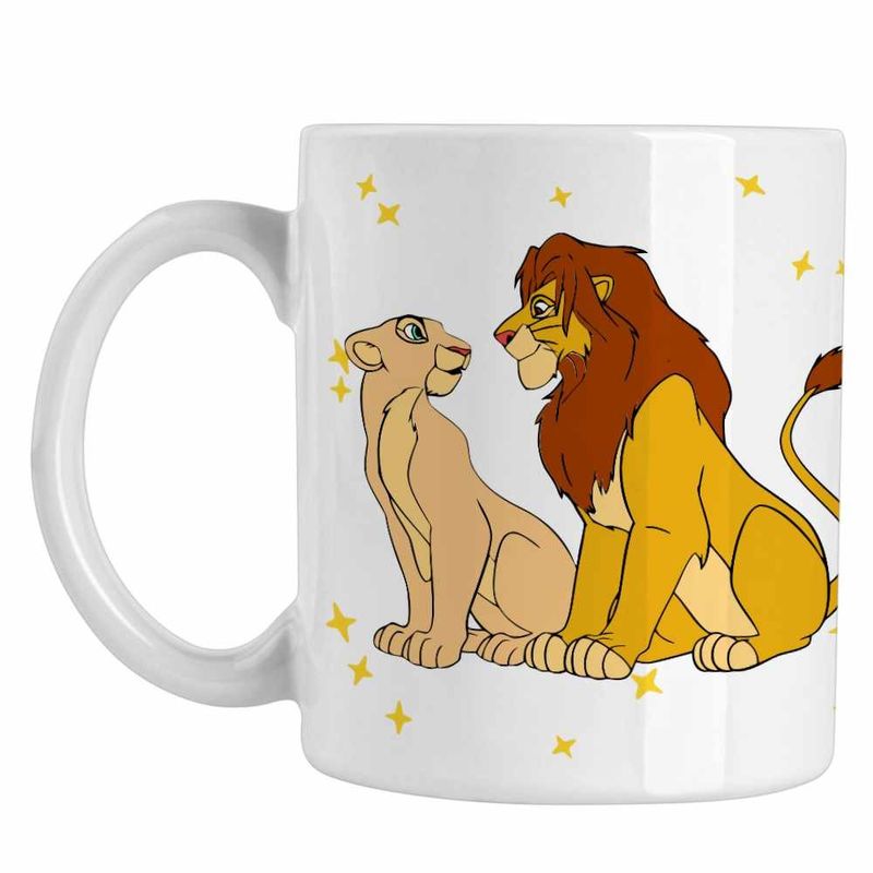 Casa si Gradina - Bucatarie si vesela - Cani si pahare - Cani si cesti - Cana Mufasa Sarabi Lion King CoolTrend, alba, 330ml - Infinity.ro