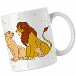 Casa si Gradina - Bucatarie si vesela - Cani si pahare - Cani si cesti - Cana Mufasa Sarabi Lion King CoolTrend, alba, 330ml - Infinity.ro
