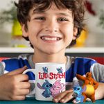 Casa si Gradina - Bucatarie si vesela - Cani si pahare - Cani si cesti - Cana Stitch Angel Love Dragobete Valentines Day CoolTrend, alba, 330ml - Infinity.ro