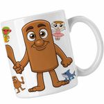 Casa si Gradina - Bucatarie si vesela - Cani si pahare - Cani si cesti - Cana Tung Tung Sahur Italian Brainrot CoolTrend, alba, 330ml - Infinity.ro