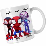 Casa si Gradina - Bucatarie si vesela - Cani si pahare - Cani si cesti - Cana Paienjenelul Marvel All Team CoolTrend, alba, 330ml - Infinity.ro
