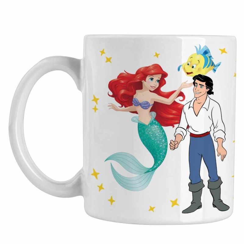 Casa si Gradina - Bucatarie si vesela - Cani si pahare - Cani si cesti - Cana Ariel Eric Flounder Mica Sirena CoolTrend, alba, 330ml - Infinity.ro
