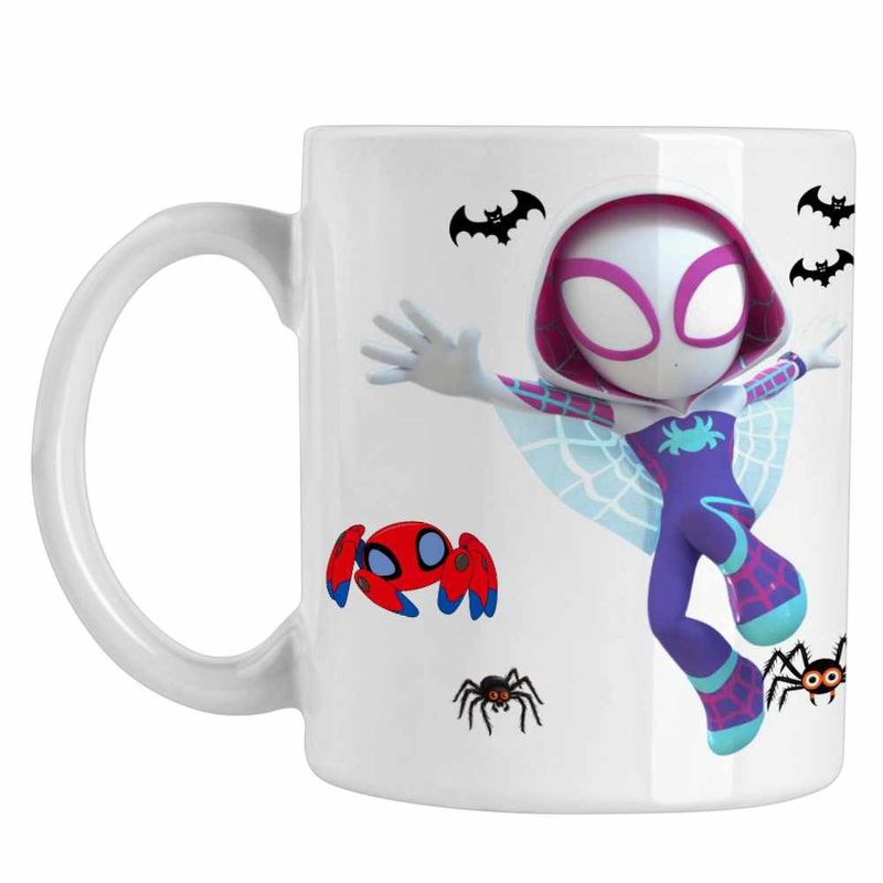 Casa si Gradina - Bucatarie si vesela - Cani si pahare - Cani si cesti - Cana Fantoma Paianjen Ghost Spider CoolTrend, alba, 330ml - Infinity.ro